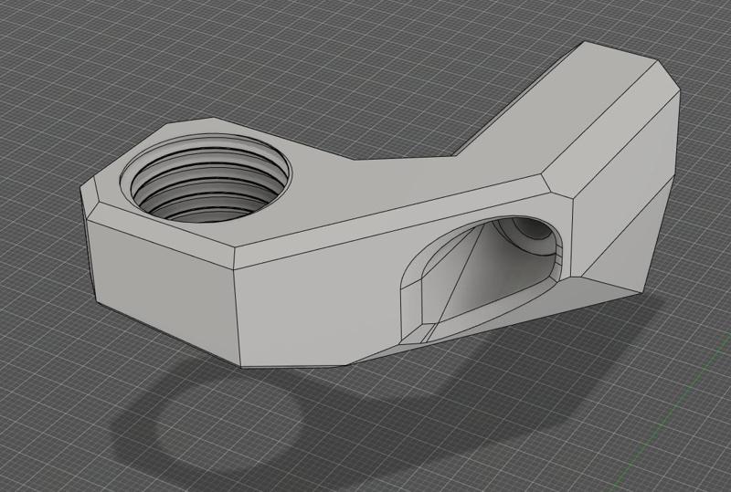Modified CW2 mount M12x1.25 for CNLinko connectors and CANBUS umbilical
