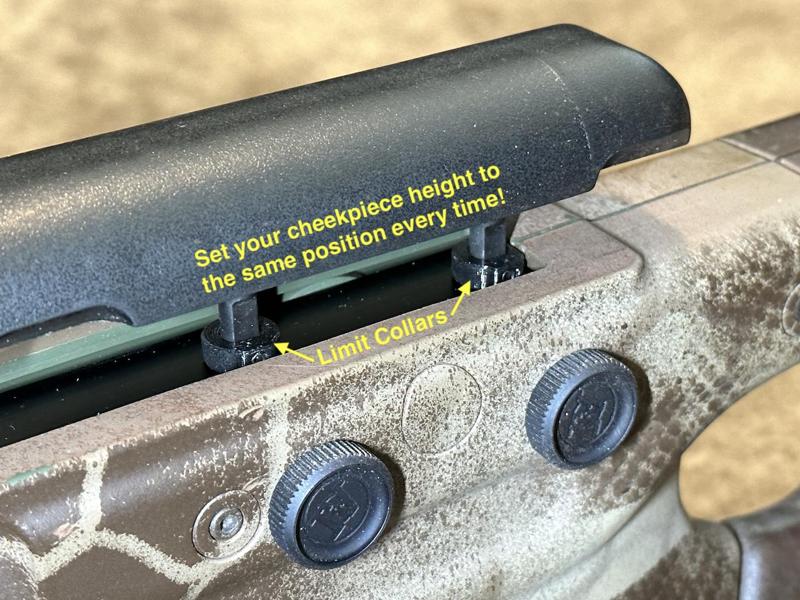 AICS Cheekpiece Limit Collars