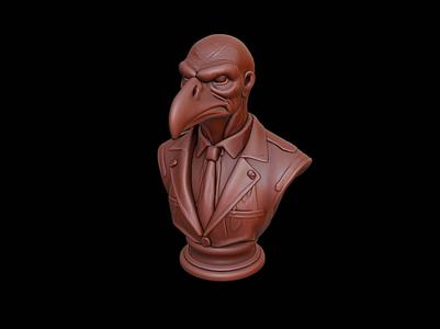 Vulture Bust