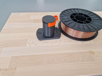 Wallmount for MIG MAG welding wire roller