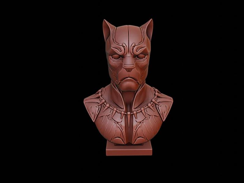 Black Panther Bust