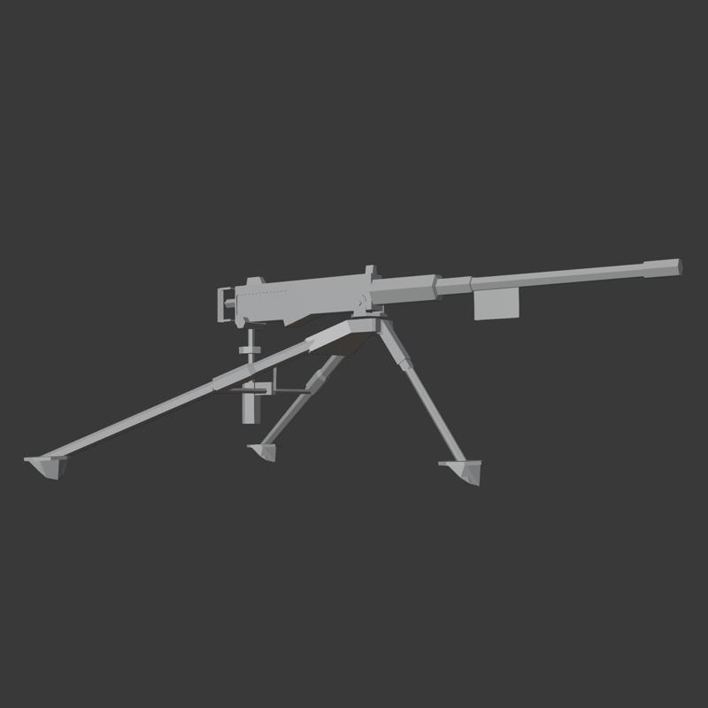 M2 Browning 3D stl