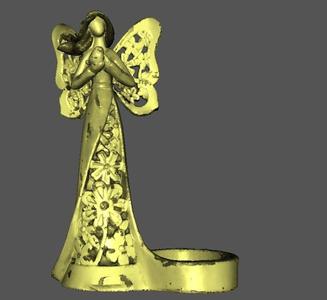angel 1 candle holder with bird