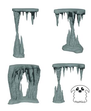 Cave scenery for bases