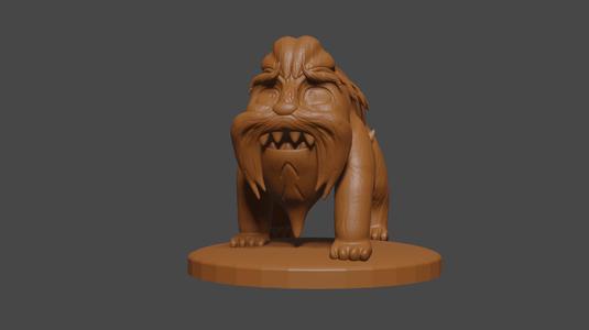 Pokemon inspired, Mabosstiff , Tabletop DnD miniature