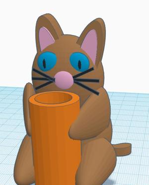 Candle holder cat
