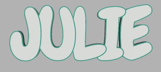 Julie name lamp