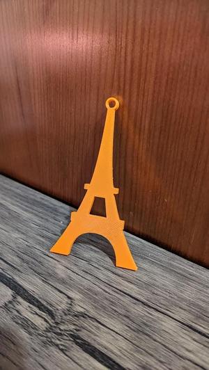 Eiffel Tower flat keychain