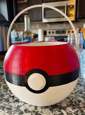 Pokeball Halloween Bucket