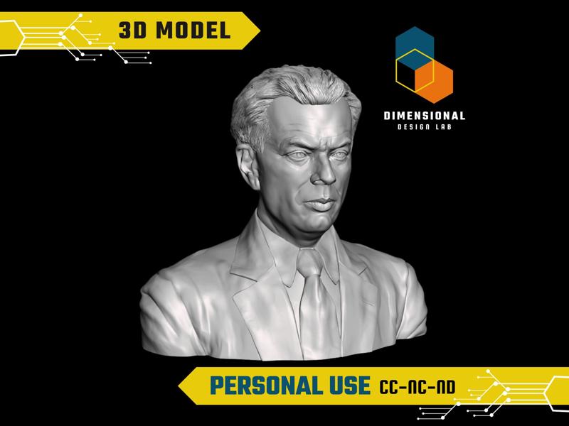 Aldous Huxley - High-Quality STL File for 3D Printing (PERSONAL USE)