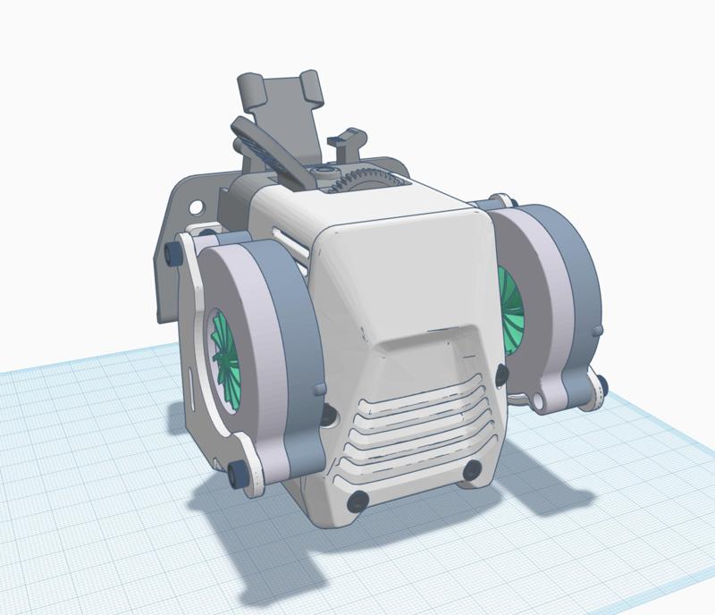 Hero Me Gen 7 part cooling for stock Neptune 3 Pro/Plus/Max Dual 5015 Cooling Shroud