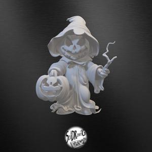 Halloween Ghost Pumpkin - SoliDRawinGs - YZ035