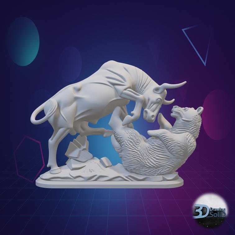 Bull and Bear Fight