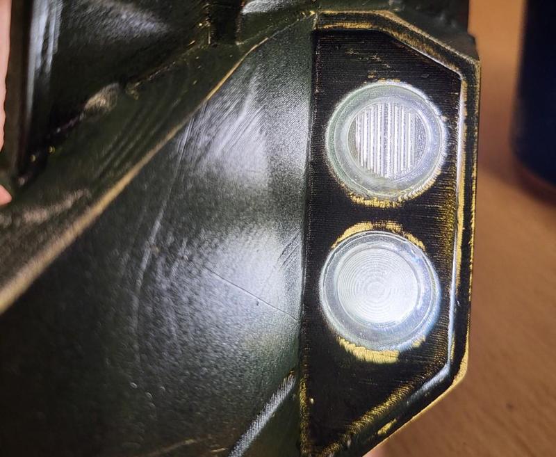 (Halo) helmet flashlight lenses (Mjolnir mk VI)