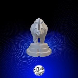 Geometricl Rhino - LowPoly - Bust - Full - Perfect Design - Easy Print - Decor - SoliDRawinGS0589