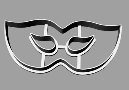 Cookie cutter mask carnival mask carnival mask