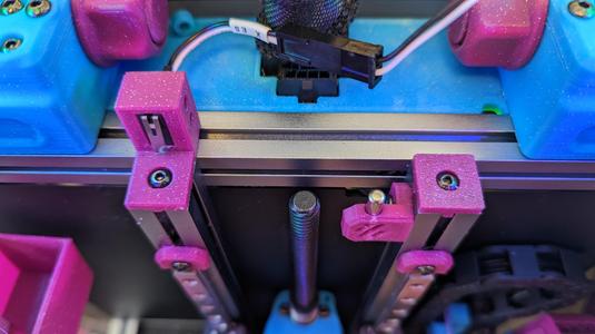 V0.2 1515 Extrusion End Cap with Screw Hole