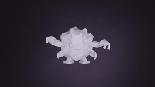 Pokemon Graveler low poly