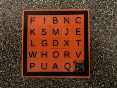 Sliding Puzzle 5x5