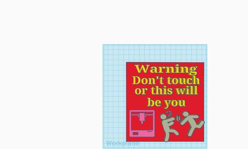 Warning do not touch or this will be you