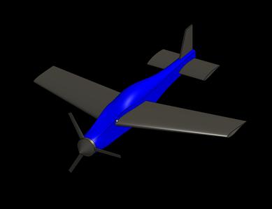 Single Propeller Model Airplane