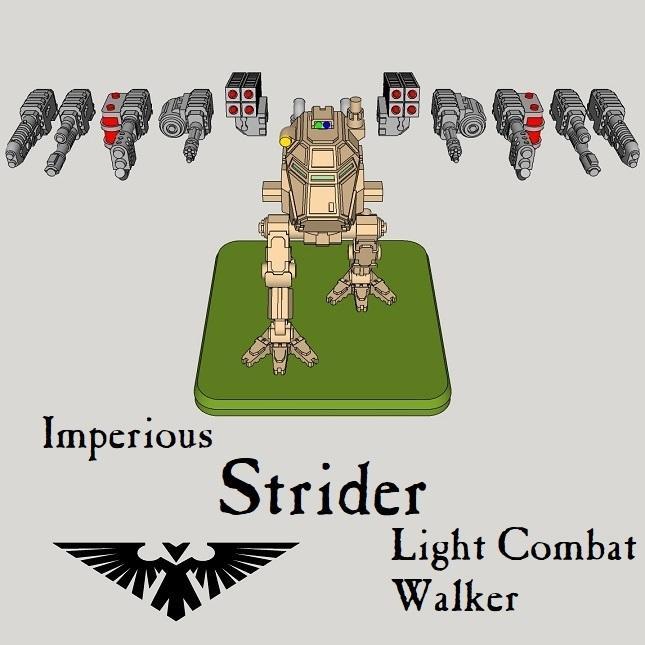 6mm & 8mm Strider Light Combat Walker