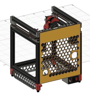 Voron V0 (V0.1/V0.2) Rearpanel with Fans