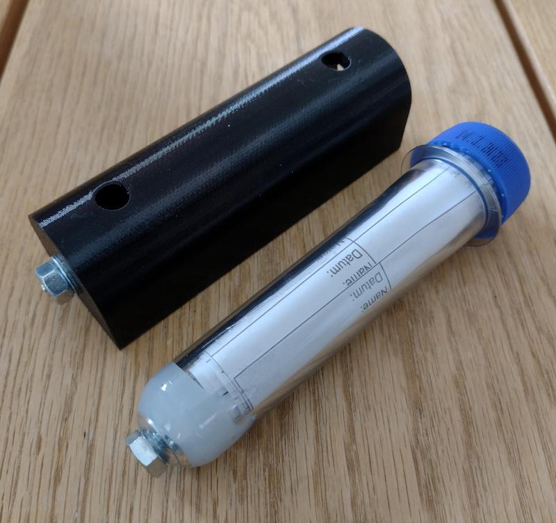 Magnetic Holder for PET Geocaching container