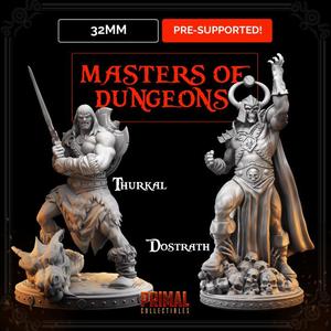 Dark Sorcerer + Barbarian - Masters of Dungeons ( Heroquest | Dungeons&Draggons)