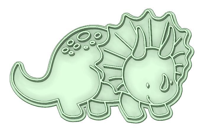 Dino 30 cookie cutter