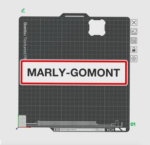 Marly-Gomont town sign
