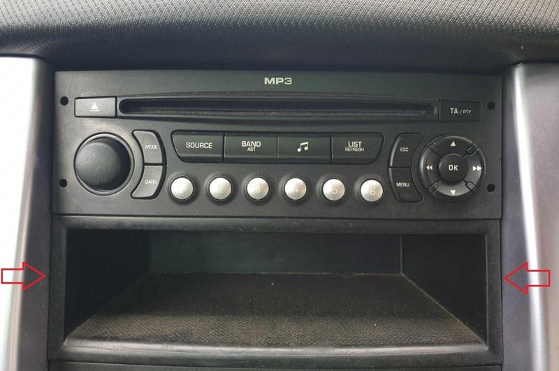 Phohe Holder 1DIN Peugeot 207 and 207cc,Citroen C4