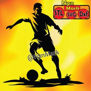 Cristiano Ronaldo play football  wall art, svg,stl,dxf file