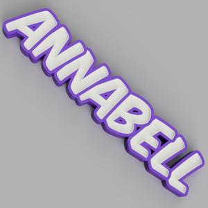 NAMELED ANNABELL - LED LAMP WITH NAME