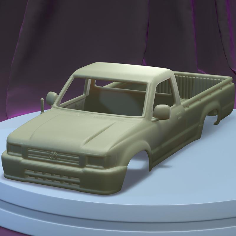 Toyota Hilux DoubleCab 1988 (1/24) Printable Car Body