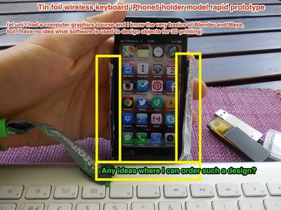wireless keyboard iPhone5 holder