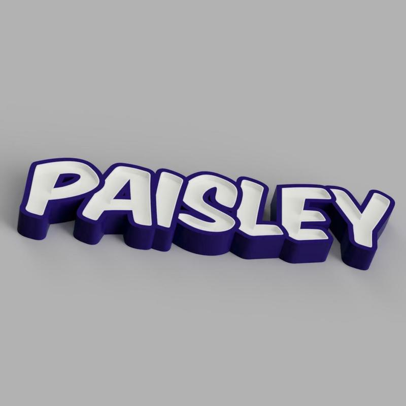 NAMELED PAISLEY - LED LAMP WITH NAME