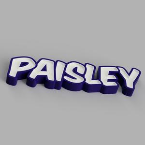 NAMELED PAISLEY - LED LAMP WITH NAME