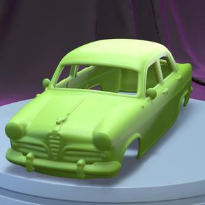ALFA ROMEO GIULIETTA BERLINA 1955  (1/24) printable car body