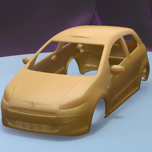 FIAT PUNTO EVO 3-DOOR 2010 (1/24) printable car body