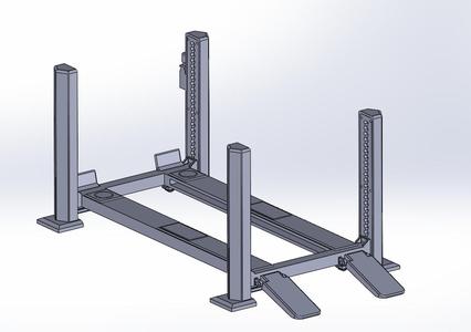 RC MODEL 1/18 SHELL CAR LIFT - MOVING PARTS