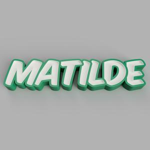 NAMELED MATILDE - LED LAMP WITH NAME