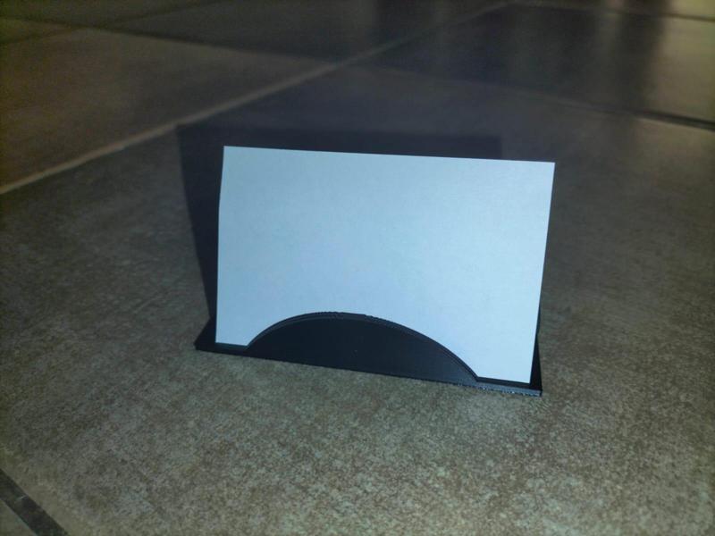 Business card holder Stylish and functional, round, oval