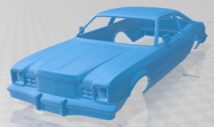 Plymouth Volare Coupe 1977 Printable Body Car