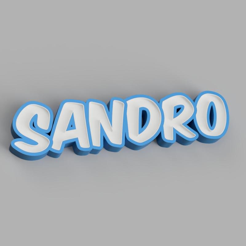 NAMELED SANDRO - LED LAMP WITH NAME