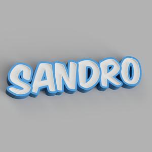 NAMELED SANDRO - LED LAMP WITH NAME