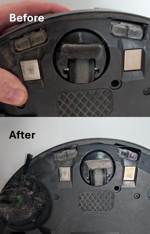 Irobot Roomba front wheel with brush