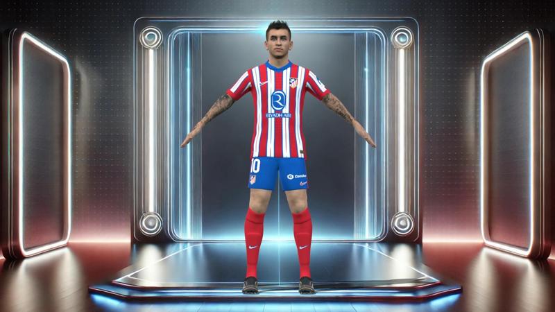 3D Rigged Angel Correa Atletico Madrid 2025