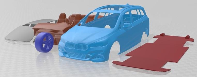 BMW 2 Gran Tourer M Pack 2019 Printable Car