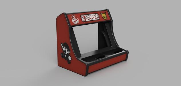 🎮 STEP BACK IN TIME WITH THE RETRO ARCADE STAND FOR NINTENDO SWITCH 3D MODEL! 🕹️2 JOY-COM